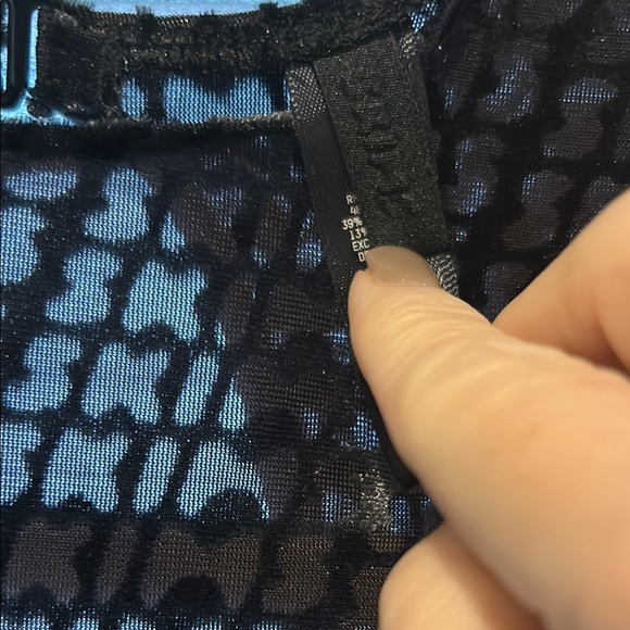 SKIMS Black Mesh Jumpsuit with keyhole back, built in gloves - Picture 2 of 15